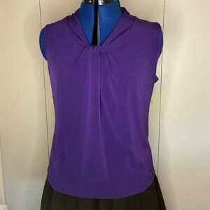 Purple Sleeveless Blouse